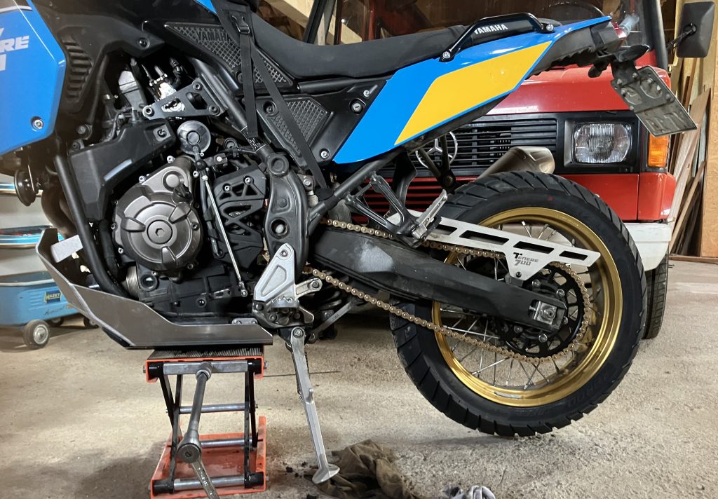 Entspannte, richtig gespannte Motorradkette
